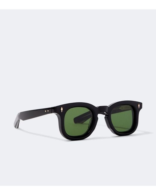 Jacques Marie Mage Green Devaux Round Sunglasses for men