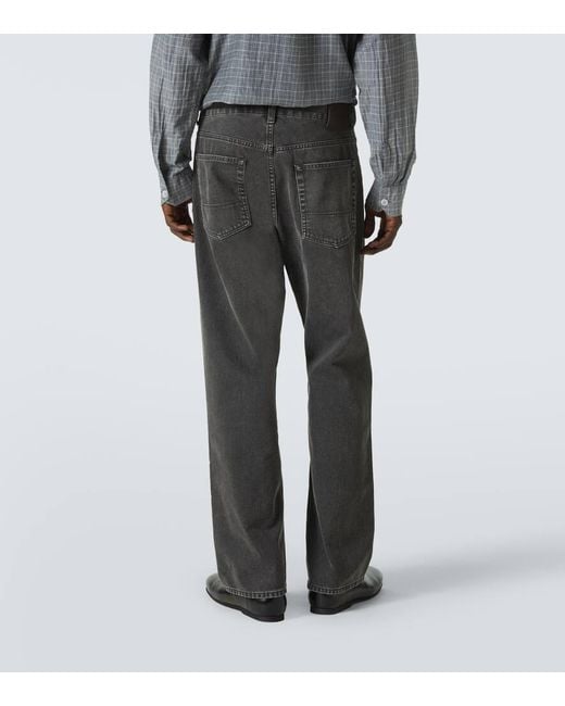 Our Legacy Gray Third Cut Wide-Leg Jeans for men