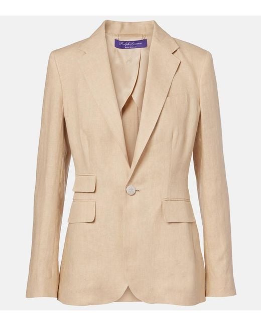 Ralph Lauren Natural Parker Linen Blazer