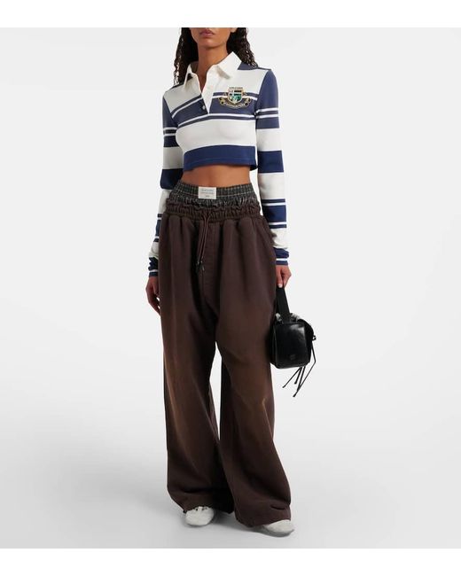 Pantalones Deportivos De Algodon Acne de color Brown