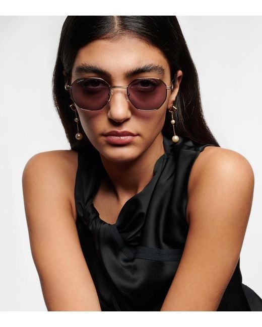 Cartier Purple Premiere Round Sunglasses