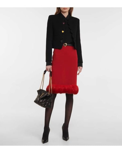 Bolso Al Hombro Puffer Small De Piel Saint Laurent de color Black