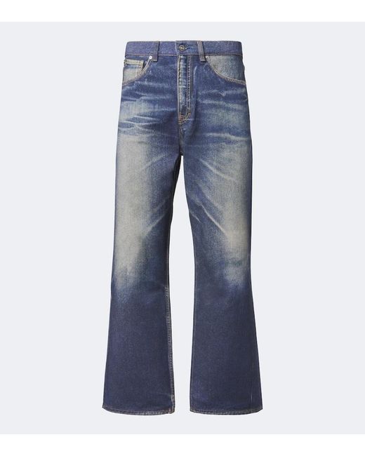 Our Legacy Blue Third Cut Wide-Leg Jeans for men
