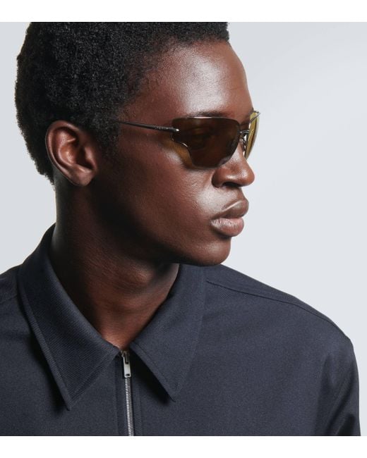 Loewe Brown Signature Oversized Sunglasses for men