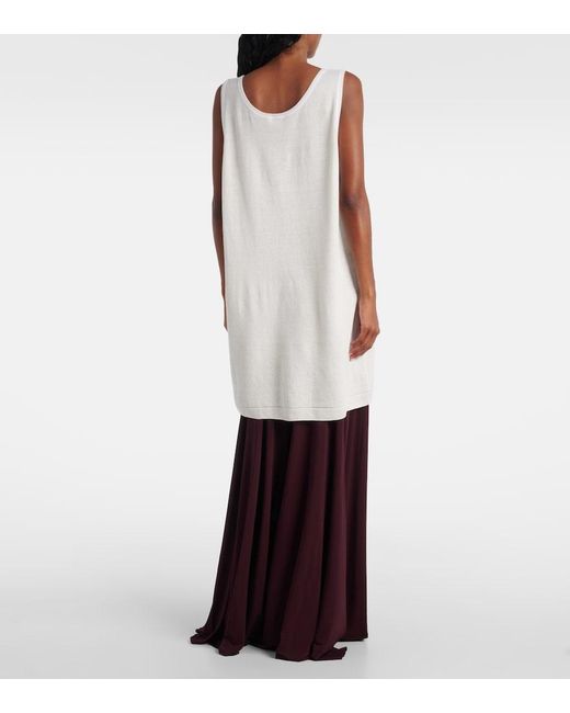 Alaïa White Cotton And Wool-Blend Tunic