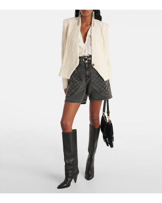 Isabel Marant Natural Loyana Wool-Blend Jacket