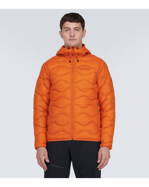Peak Performance Helium Down Jacket in Orange for Men | Lyst Canada