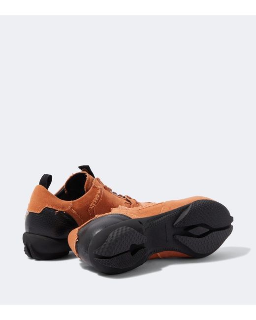 Kiko Kostadinov Brown Ostro Distressed Canvas Sneakers for men