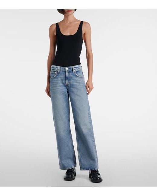 Jeans Regular Lindz A Vita Bassa di Citizens of Humanity in Blue