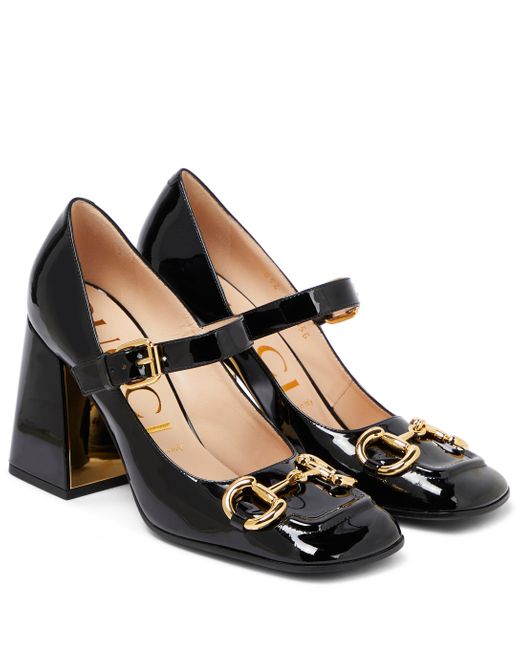 Gucci Horsebit Leather Mary Jane Pumps in Black Lyst Australia