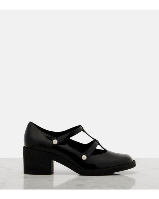 Jimmy Choo Black Pumps Adeline 60 Aus Lackleder