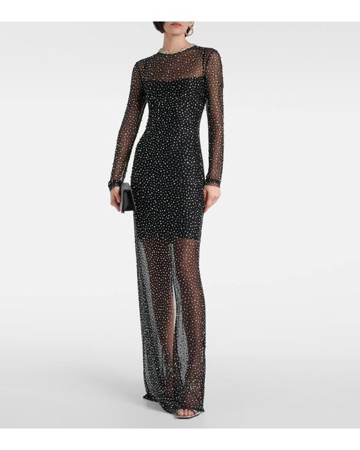 Rebecca Vallance Gray Cecile Crystal-embellished Gown