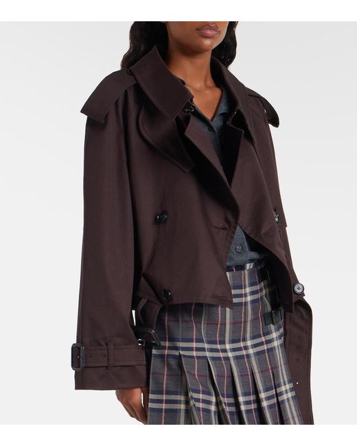 Burberry Brown Cotton Gabardine Jacket
