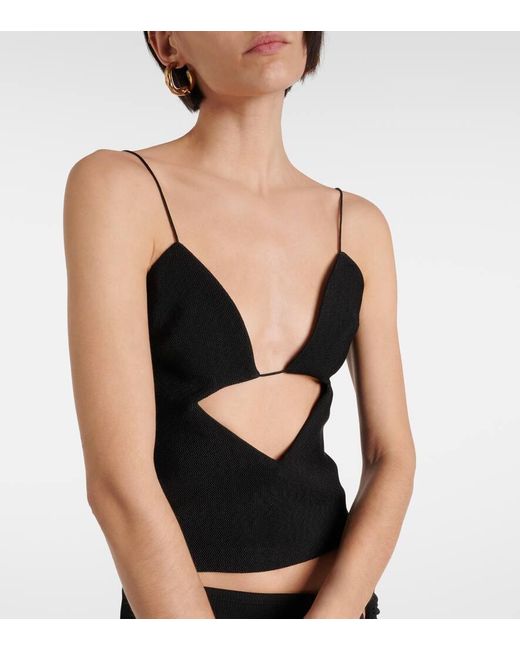 Christopher Esber Black Volcan Cutout Tank Top