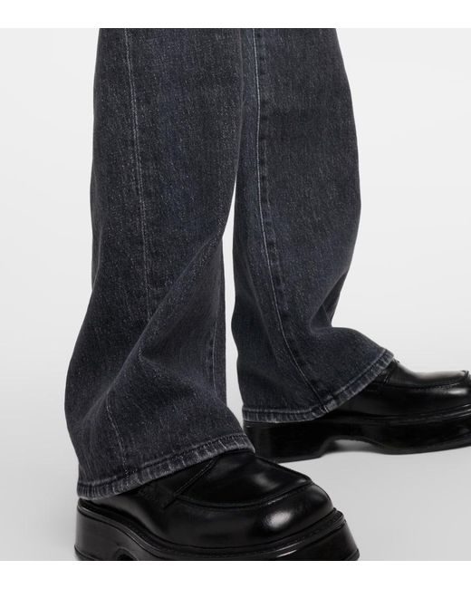 Jeans Tess a gamba larga e vita alta di 7 For All Mankind in Black