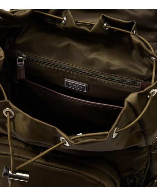 Prada Green Speedrock Re-Nylon Backpack for men