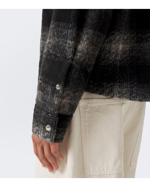 Moncler Black Archivio Checked Jacket for men