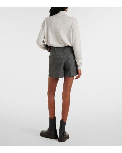 Brunello Cucinelli Gray Wool Shorts