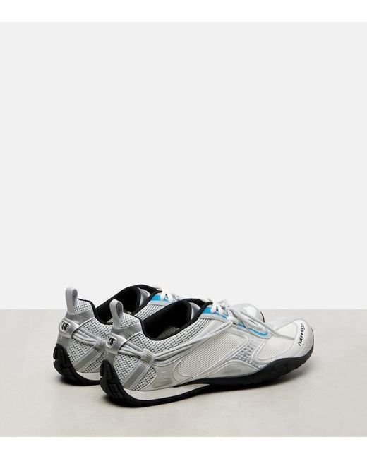 Balenciaga White Radar Gradient Lines Sneakers