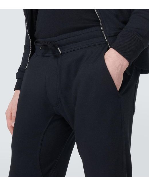 Tom Ford Blue Low-rise Sweatpants for men