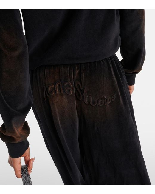 Acne Blue Cotton-Blend Track Pants