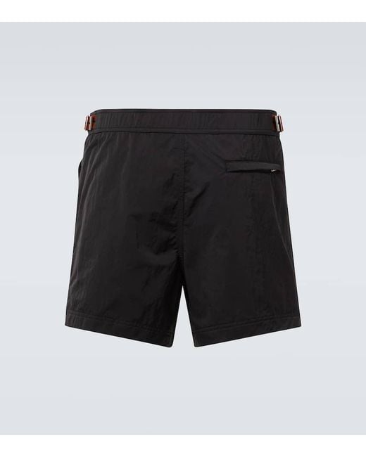 Zegna Black Rio Swim Trunks for men