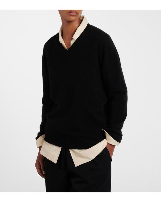 The Row Black Numi Cashmere Top