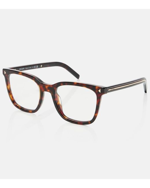 Prada Brown Eckige Brille