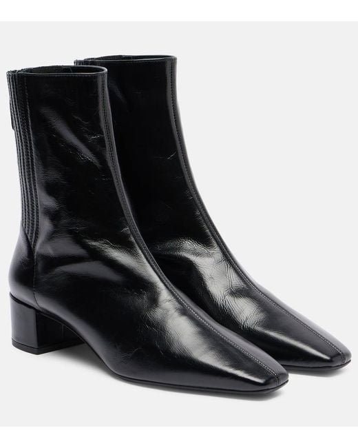 Aquazzura Black Ankle Boots Saint Honore 35 Aus Leder