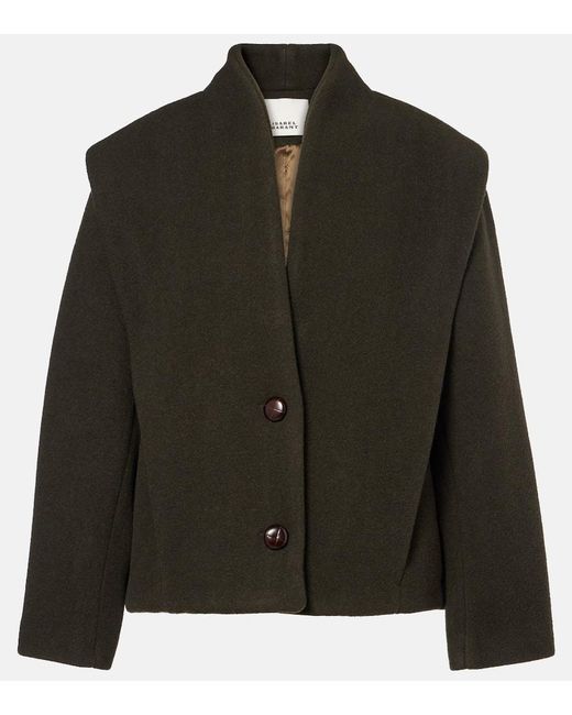 Isabel Marant Black Dyogo Wool-Blend Jacket