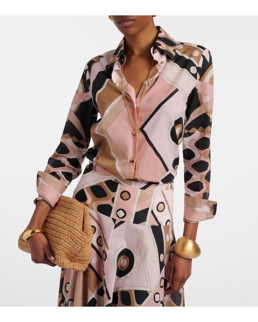 Emilio Pucci Pink Vivara Cotton Shirt