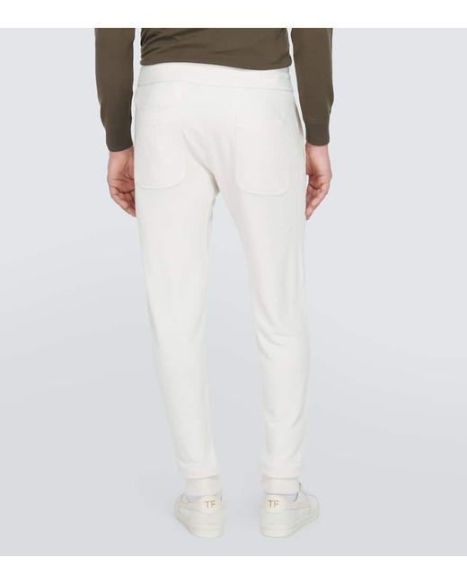 Pantaloni sportivi a vita bassa di Tom Ford in White da Uomo
