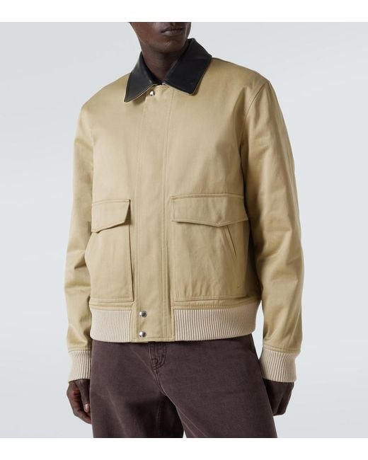 Wales Bonner Natural Shade Cotton Sateen Blouson for men