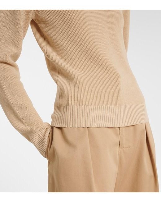 Pullover Double L di Loewe in Natural