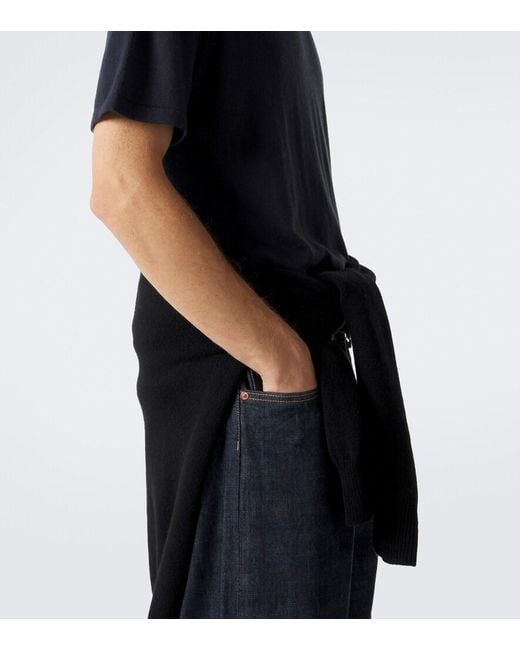 Lisa Yang Blue Keir Cotton And Cashmere Polo Shirt for men