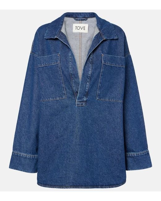 TOVE Blue Sonny Denim Blouse