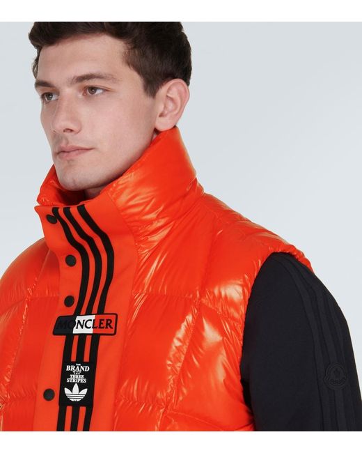 Moncler Genius X Adidas Bozon Down Vest in Red for Men Lyst