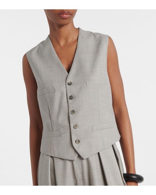 Ralph Lauren Gray Jaiden Wool Vest
