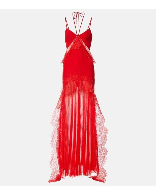 floral dress with lace trim Zimmermann Acacia Lace Trim Mini Dress | Floral | Size 2
