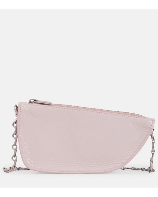 Burberry Pink Micro Sling Shell Leather Shoulder Bag
