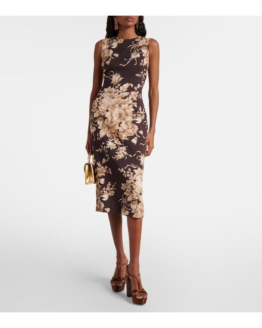 Jimmy Choo Brown Kesia 120 Satin Platform Sandals