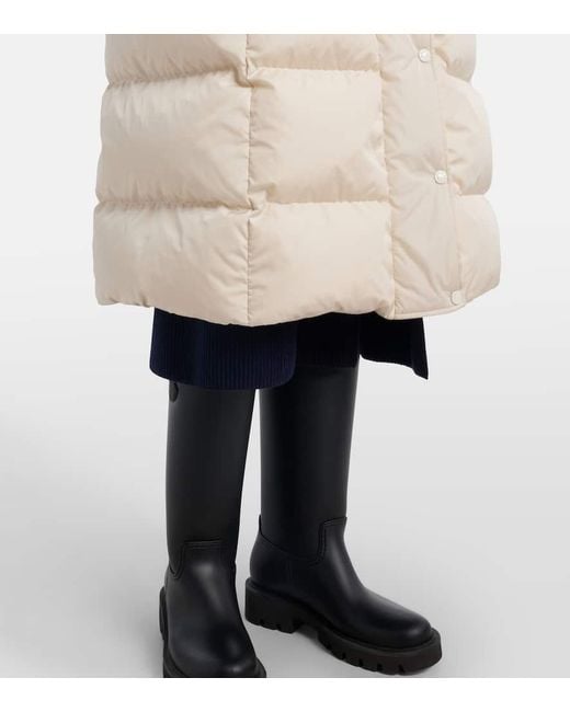 Piumino Chamer Con Cappuccio di Moncler in Natural