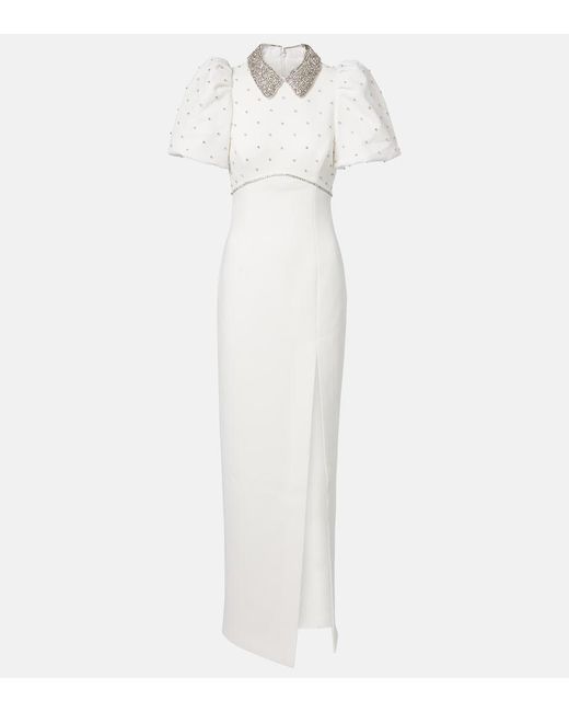 Rebecca Vallance White Bridal Amery Embellished Gown