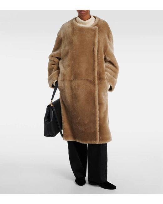 Totême  Brown Shearling Coat