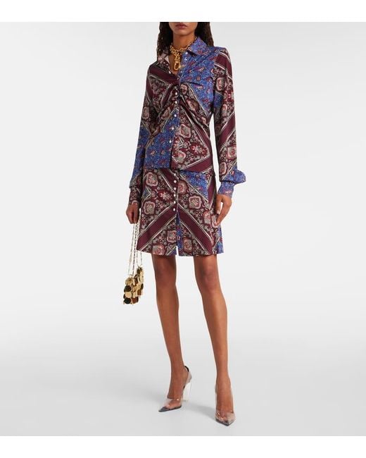 Chemise A Motif Cachemire Rabanne en coloris Blue