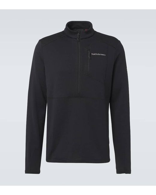 Peak Performance Blue Half-Zip Fleece Technical Top for men