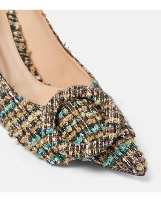 Gianvito Rossi Metallic 85 Boucle Pumps
