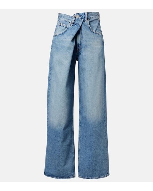 Agolde Blue Vana Wide-Leg Jeans