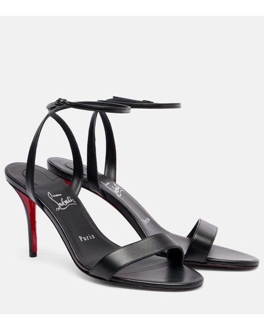 Christian Louboutin Black Miss Z Sandal 80 Leather Sandals