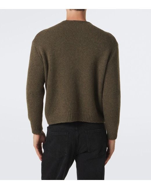 The Row Green Markhim Cashmere Sweater for men